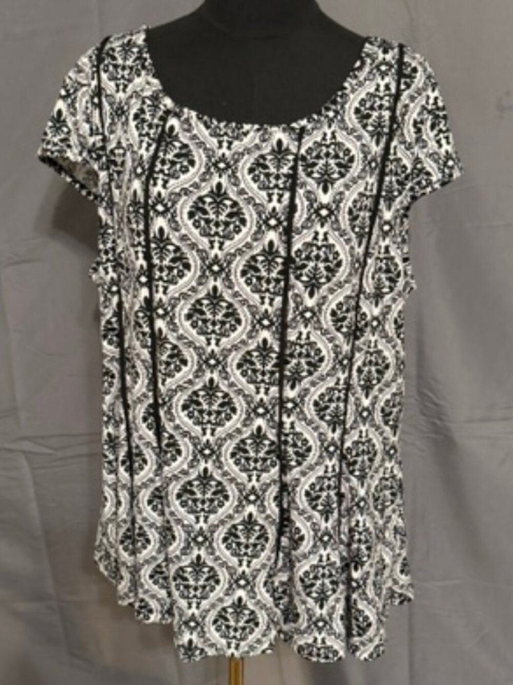 MARIA GABRIELLE Pleated Blouse Size 3X
